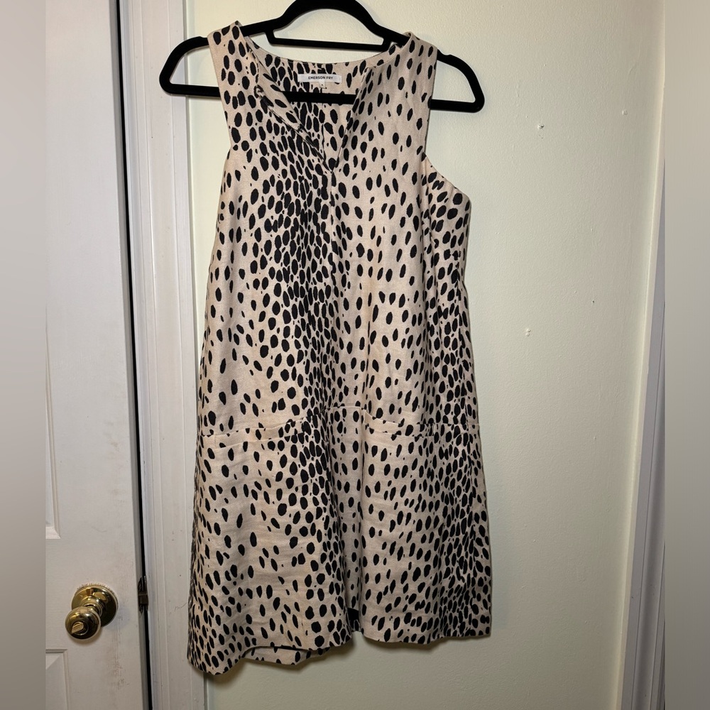 Emerson Dry Leopard Shift Dress Small.